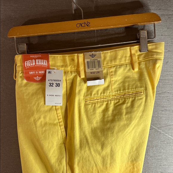 Dockers Other - Dockers Sunny Yellow Field Khaki Cotton Pants..Size 32w/ 30L